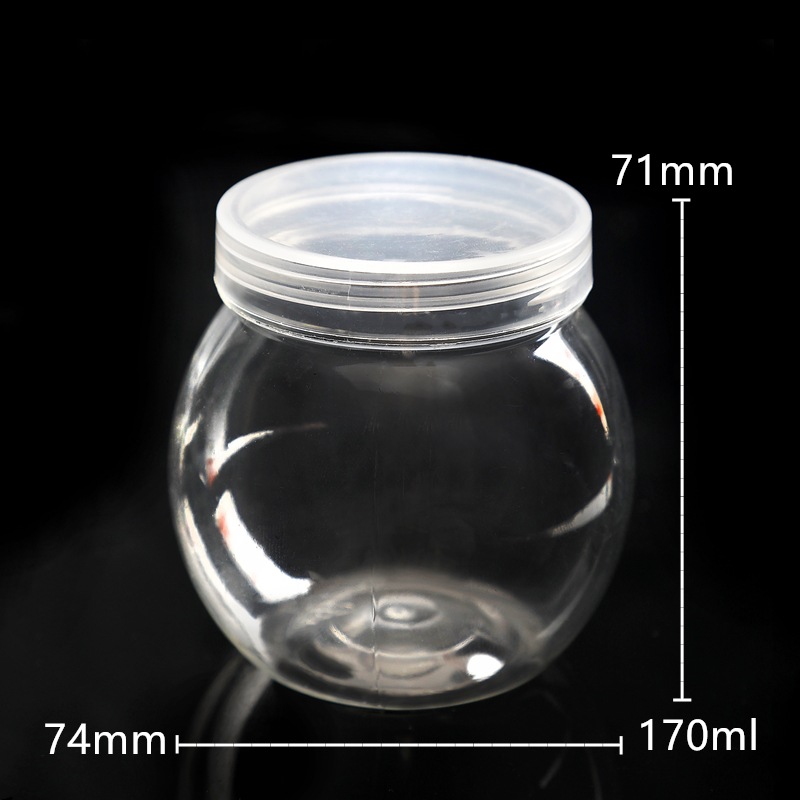 现货供应 55牙口椭圆瓶170ml饰品儿童玩具 糖果干果液体包装容器