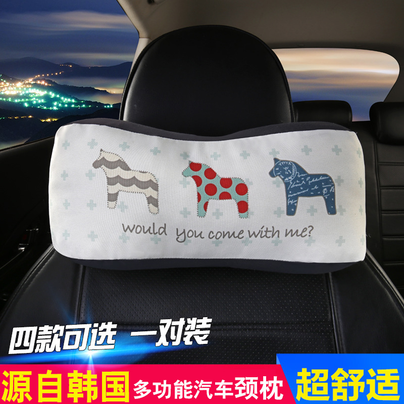 automobile pillow Car Headrest vehicle Pillow Cartoon chair Plush Pillow Manufactor Direct selling wholesale One piece On behalf of