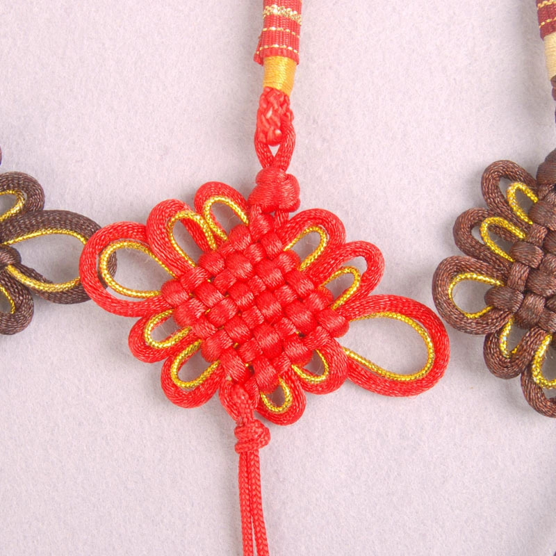 Chinese woven finished car handmade, accessory with accessories, lights, flashlight, dragon knot, knit yourself, semi-finished product, wholesale