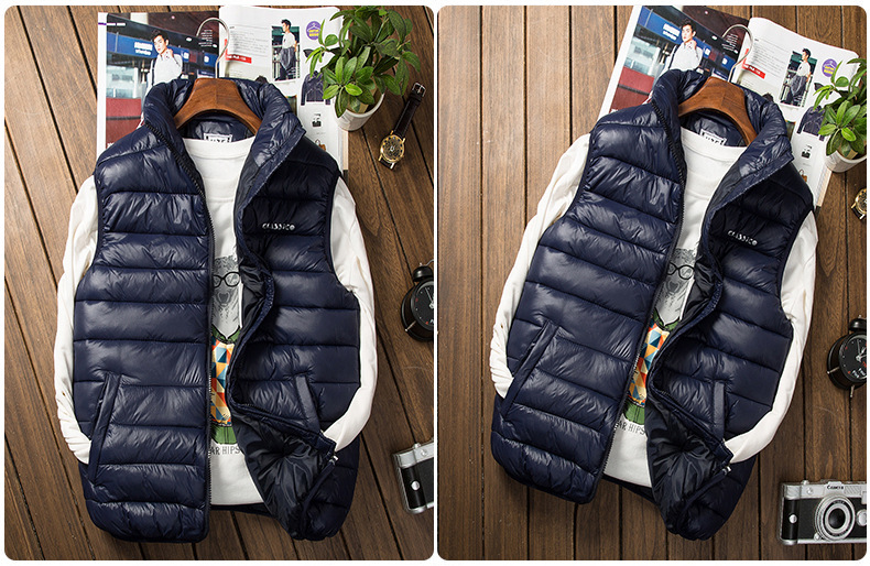 Baumwollweste Herren neue Herren koreanische Version der Baumwollweste Jugendpaarweste männliche große Weste Baumwollkleidung Flut_voghion.com