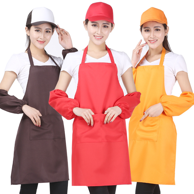 Ropa de trabajo personalizada ropa a prueba de aceite DIY impresión chef Hotpot tienda delantal publicitario logo personalizado cintura personalizada