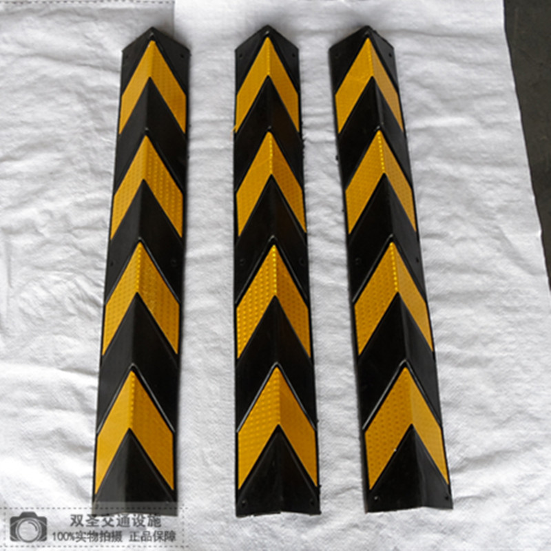 反光橡胶护角停车场反光橡胶护角1米1.2米防撞 保护条 厂家直供