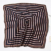 #641 Pinstripe navy blue coffee edge