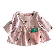 Children's clothing wholesale spring new girl baby princess dress long sleeve dress factory direct sales agent distribution Q083