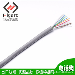Ningbo Factory Specializes in the Production and Manufacturing Bare Copper Wire 0.5mm 12 Pairs Rvb Flat Telephone Wire Pure Copper Wire