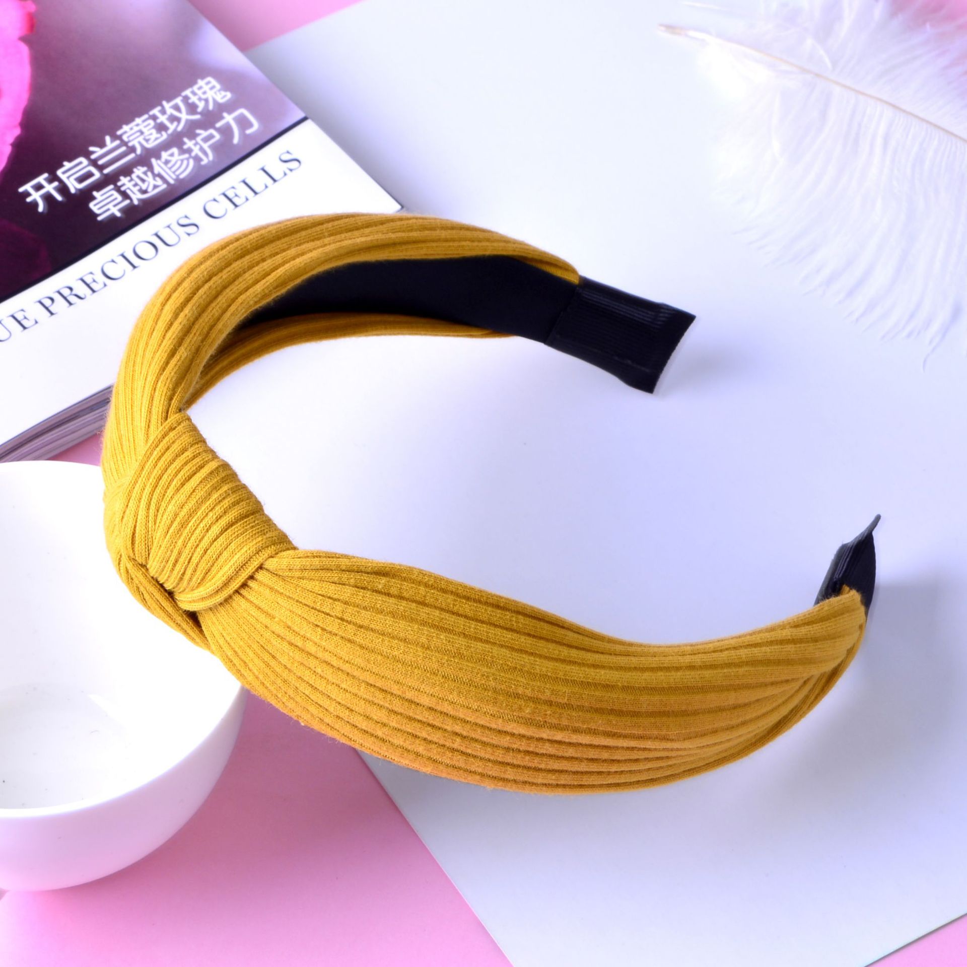 New Striped Broad-sided Fashion Headband display picture 8