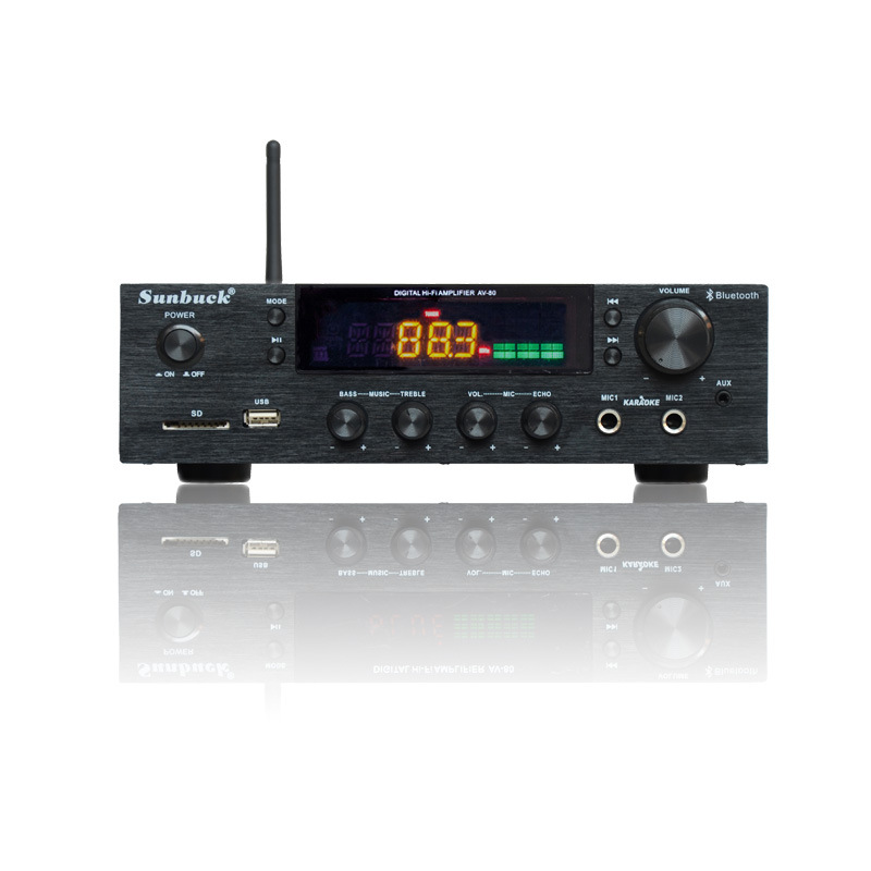 Manufactor Direct selling household Power amplifier Cara ok sound Bluetooth Amplifier Radio Insert card high-power Professional Amplifier