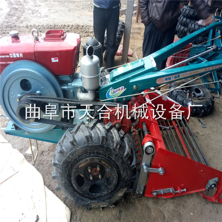 手扶拖拉机配套省时省力土豆收获机 马铃薯收获不破皮效果好