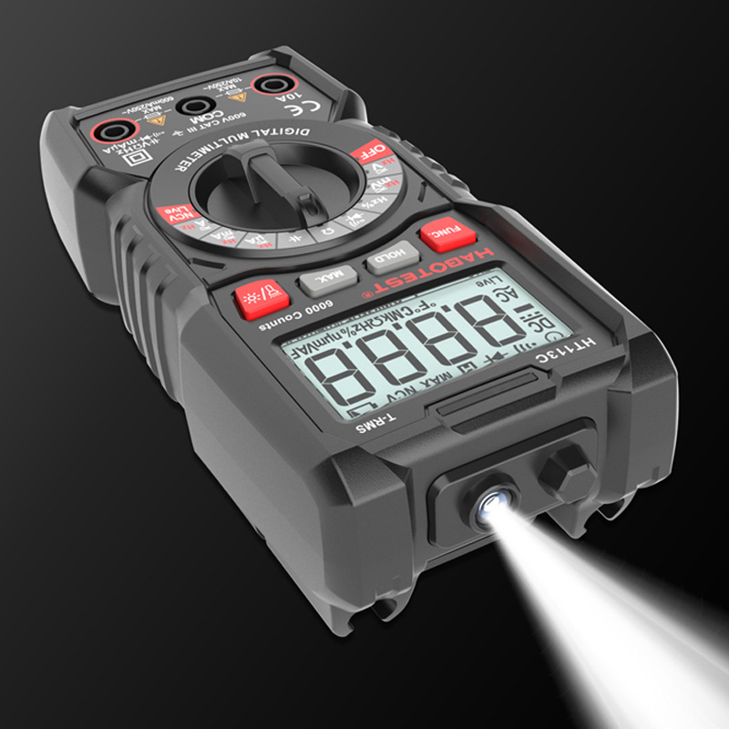 HT113C自动量程高精度数字万用表电工小型家用数显防烧表