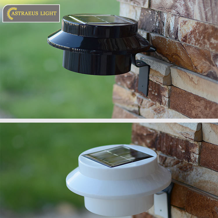 厂家直销太阳能led水槽灯户外照明壁灯白色篱笆灯屋檐景观灯