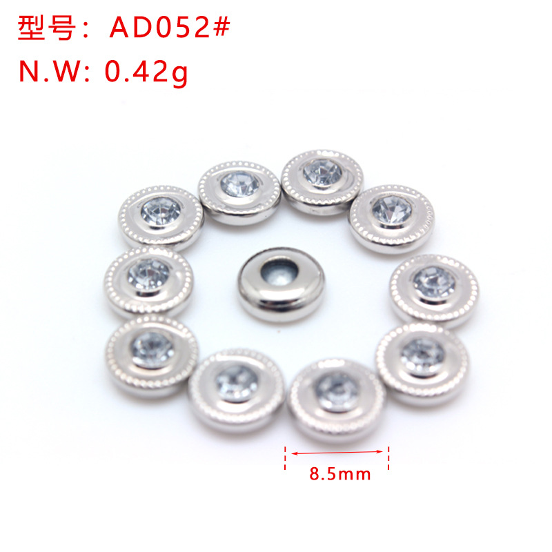 8.5mm银色带钻铆钉 倒翻钉钻钉鞋子箱包皮带镶钻扣金属配饰