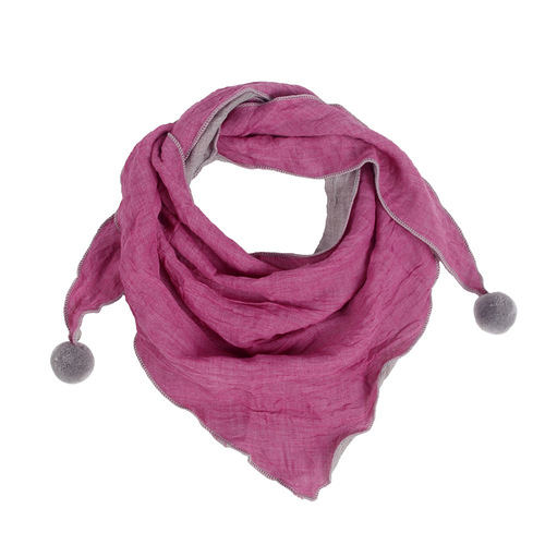 Children's Autumn/Winter New Casual Solid Color Thick Triangular Scarf for Boys and Girls, Korean Style Casual Scarf
