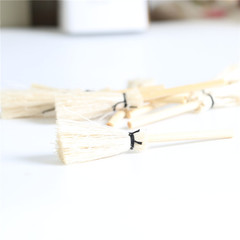 Dollhouse娃娃屋天然手工編掛件多肉微縮食玩小掃把迷你