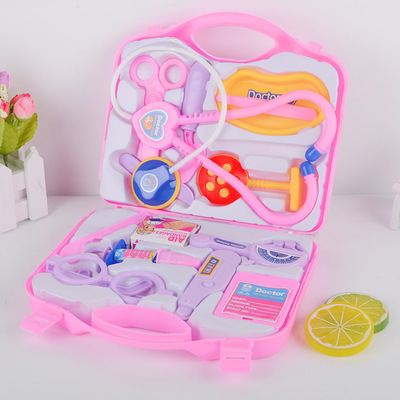 儿童仿真医生玩具过家家医具套装手提盒环保听诊器医药箱看病游戏|ms