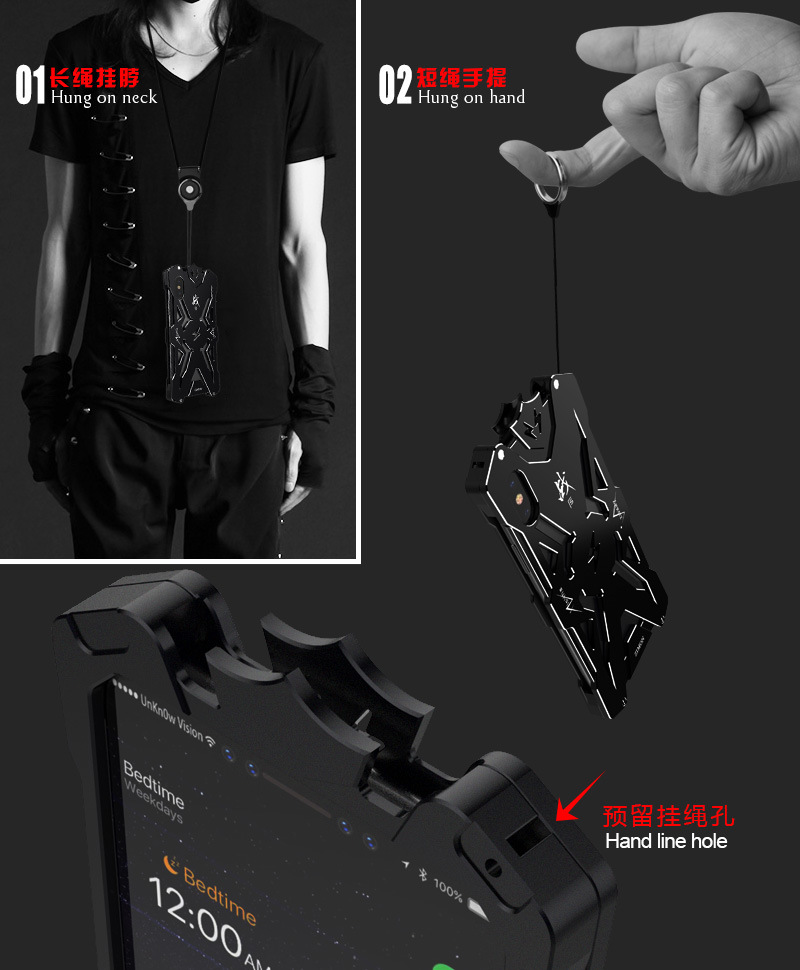 SIMON THOR Aviation Aluminum Alloy Shockproof Armor Metal Case Cover for Apple iPhone XS Max & iPhone XR & iPhone XS & iPhone X