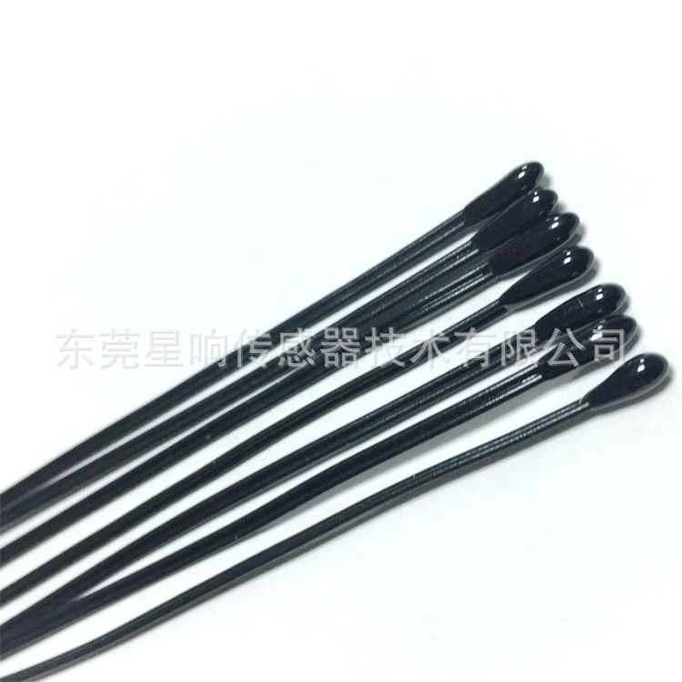 LED驱动电源 适配器用环氧树脂NTC温度传感器 1K 3950 感温头小黑