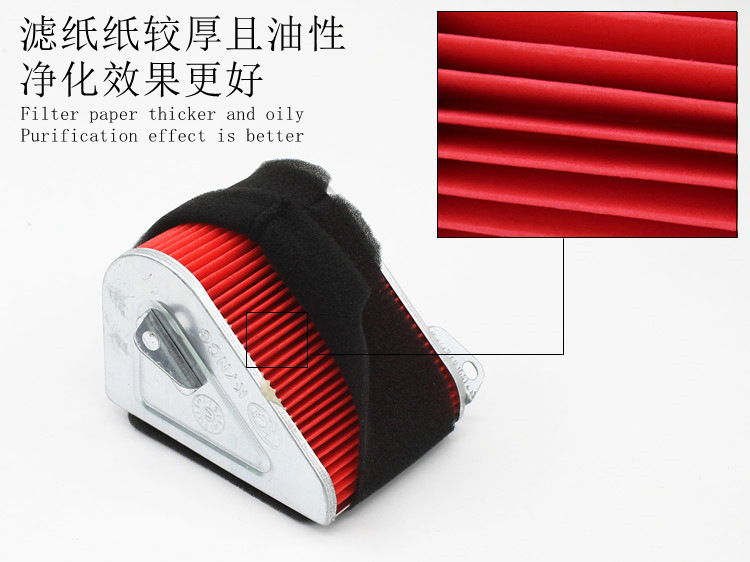 Pedal motorcycle Guangyang GY6125 air filter element heroic 125 filter element Everest Guangyang filter element GY6 filter
