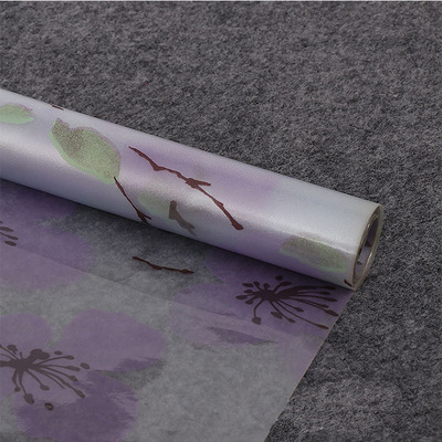 工厂供应 无胶PVC静电窗贴膜 家居磨砂彩色印花玻璃贴 定制|ru