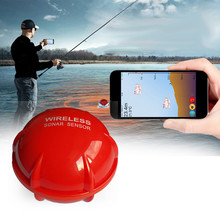手機探魚器聲納無線可視高清魚群探測器垂釣聲吶釣魚器找魚器中文