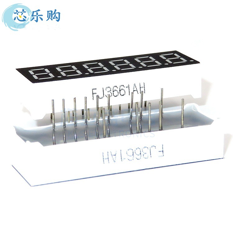 数码管 0.36英寸6位红光高亮 0.36六位共阴红色LED数码管 3661AH