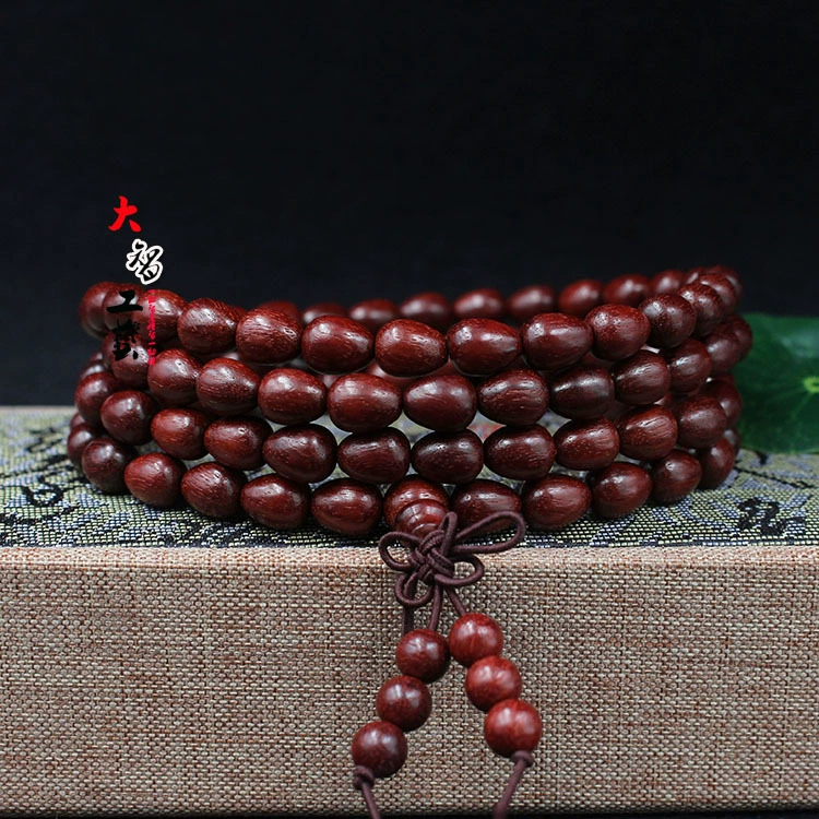 Bracelet rosewood, wooden rosary with round beads, wholesale