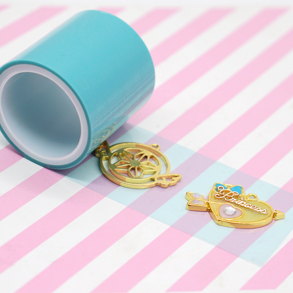 Cinta transparente DIY accesorios de marco de metal pegamento UV cristal epoxi marco de metal hecho a mano accesorios lago luz piedra color