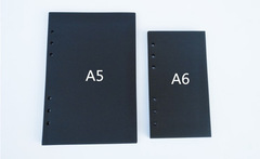 6孔活頁記事本內頁手帳替芯 加厚筆記本黑卡紙活頁本芯活頁紙A5A6