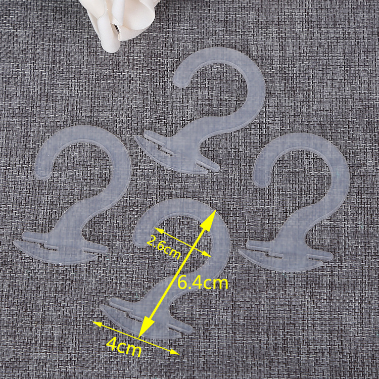 厂家直供袜子 问号毛巾塑料挂钩 商标吊牌透明色 量大优惠