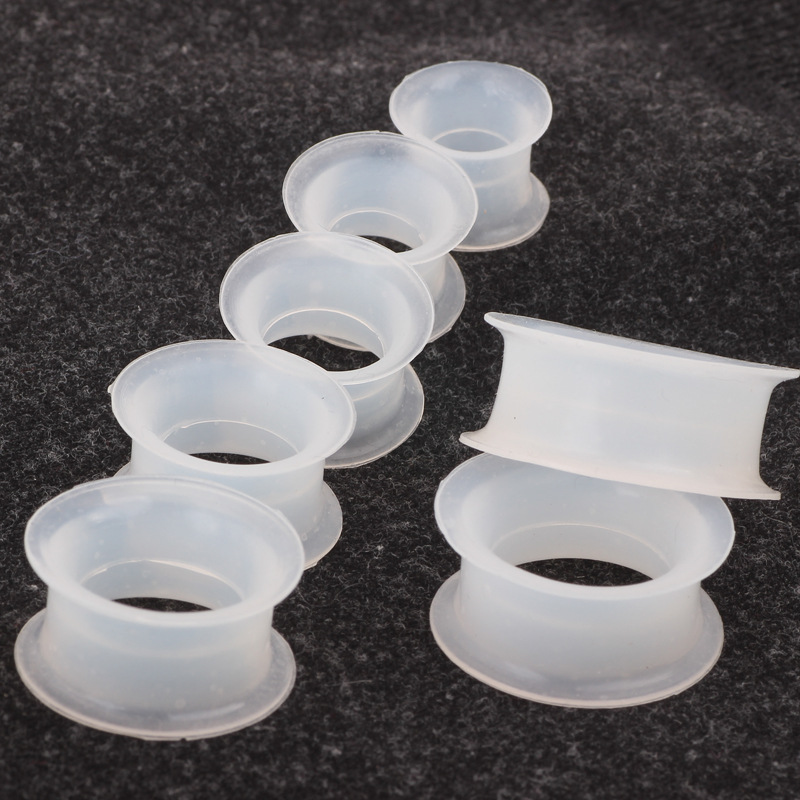 European American Style Silicone Double Horn Ear Expander 4-25mm Ear Tunnels Piercing Jewelry Wholesale detail image 13