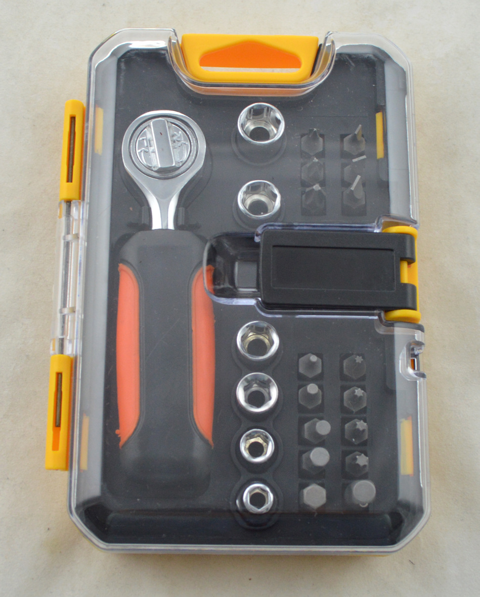 23件套棘轮螺丝批套筒组套 HZF-8651