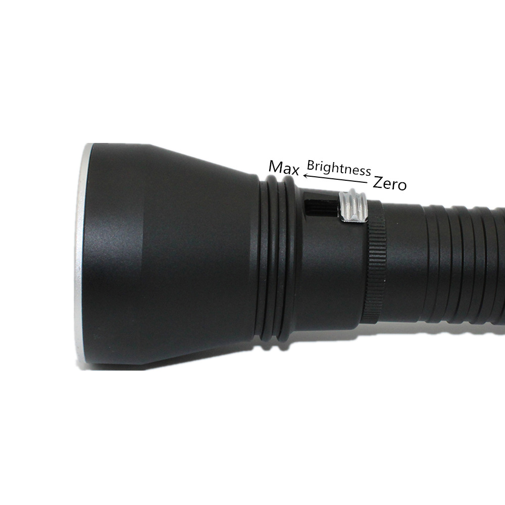 Xhp70 Yellow Light White Light Led Strong Light 26650 Rechargeable Professional Diving Flashlight Magnetically Controlled Sliding Stepless Dimming