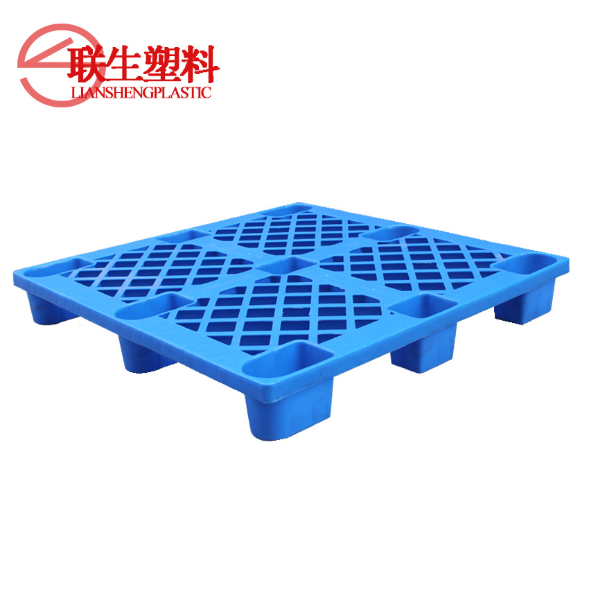 43卡网格塑料卡板九脚  仓库叉车装卸货物托盘  加厚托盘1.1*1.1m