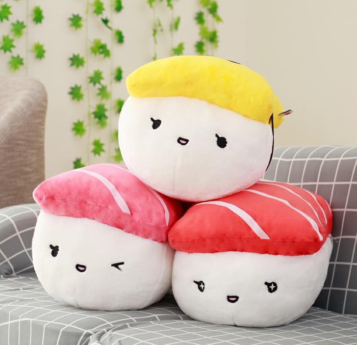 Creative Japanese sushi doll sofa pillow simulation food birthday gift order wholesale