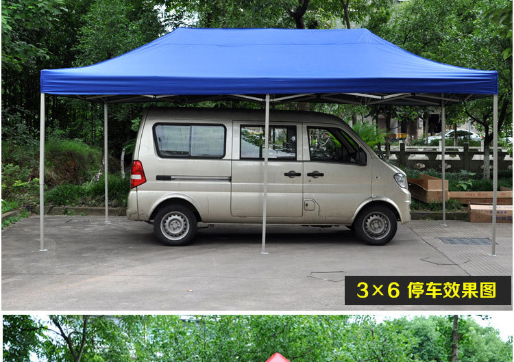 Automatic Bold Outdoor Advertising Tent Four Corners Large Umbrella Awning Telescopic Isolation Tent Stall Stall Tent