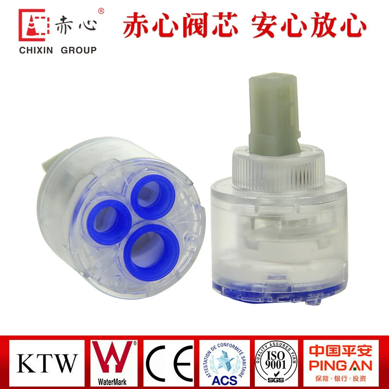 C40P1-M 40-миллиметровый плоский донный клапан для горячей и холодной воды, Керамический клапан, аксессуары для смесителя