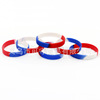 Rainbow silica gel bracelet, wholesale