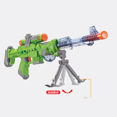 东发儿童电动声光音乐枪仿真男孩电动玩具枪机关枪冲锋枪玩具套装