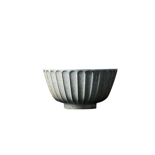 Yilongxuan Japanese style antique rough pottery tableware rice bowl noodle bowl dinner plate deep dish plate retro tableware dish set