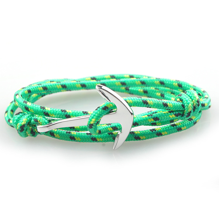 14g Weight Bracelets Classification Alloy, rope Chain Material 1 Piece Quantity Daily, Street Occasion Alloy, rope Material Anchor Pattern Men's Gender Layered Design Casual, Retro, Simple Style Style Casual Retro Simple Style Anchor Alloy Rope Layered Men's Bracelets Men's Chain Bracelets 4
