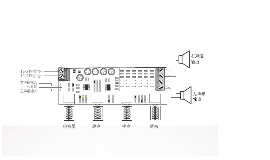 XH-M577 TPA3116D2 tablero del amplificador digital tablero del amplificador de audio de alta potencia de sintonización tablero del amplificador operacional 12-24V