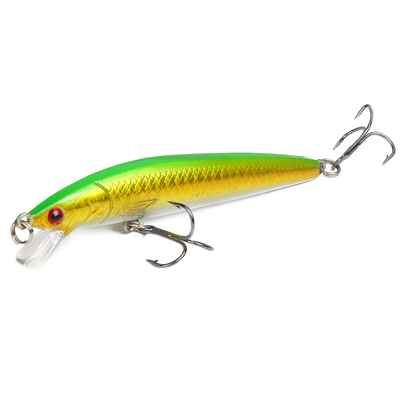 Floating Minnow Lures 10 Colors Hard Plastic Baits Bass Trout Saltwater Sea Fishing Lure