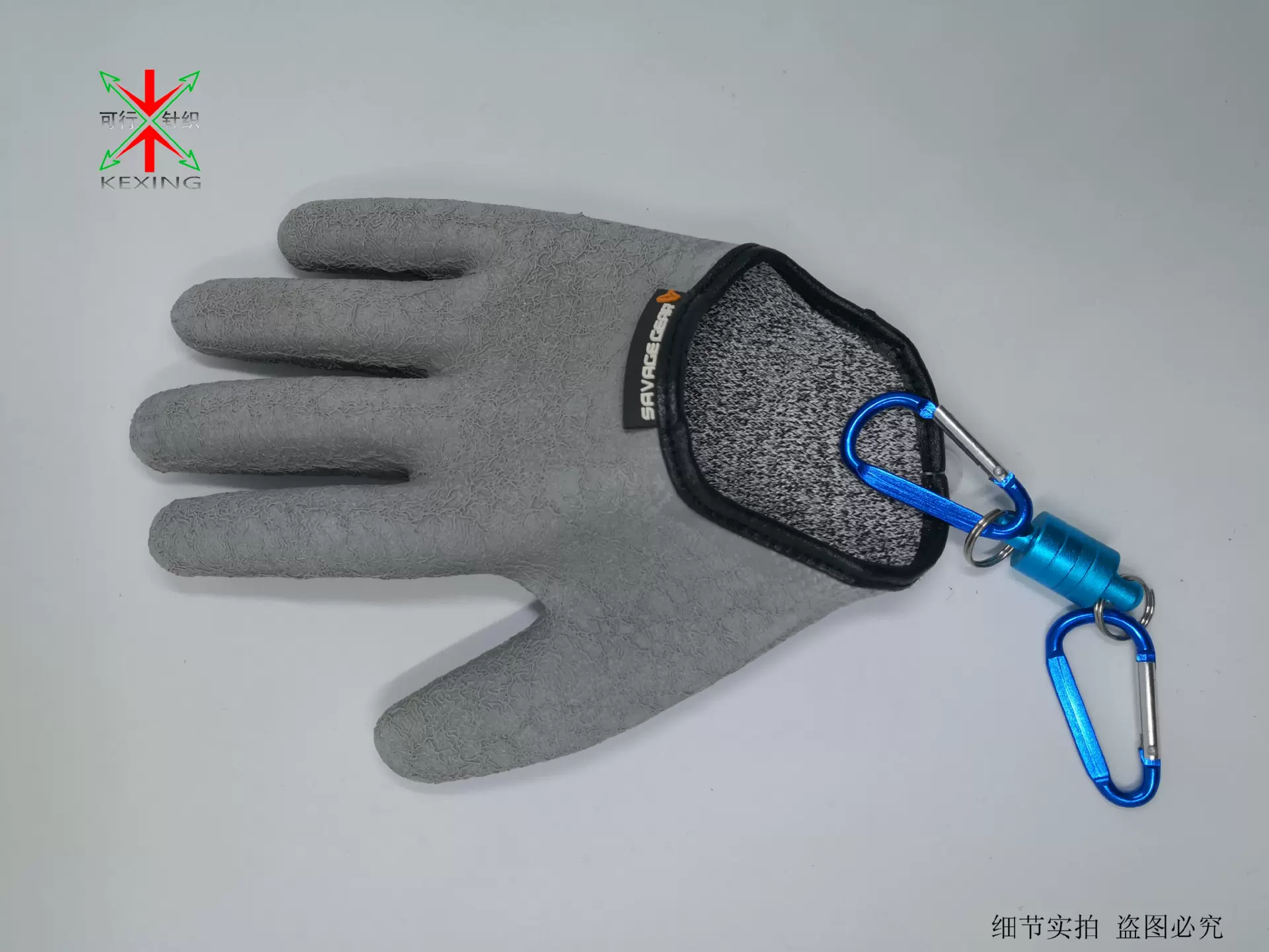 厂家现货 浸胶钓抓鱼防滑防割防刺半掌手套 五指手套