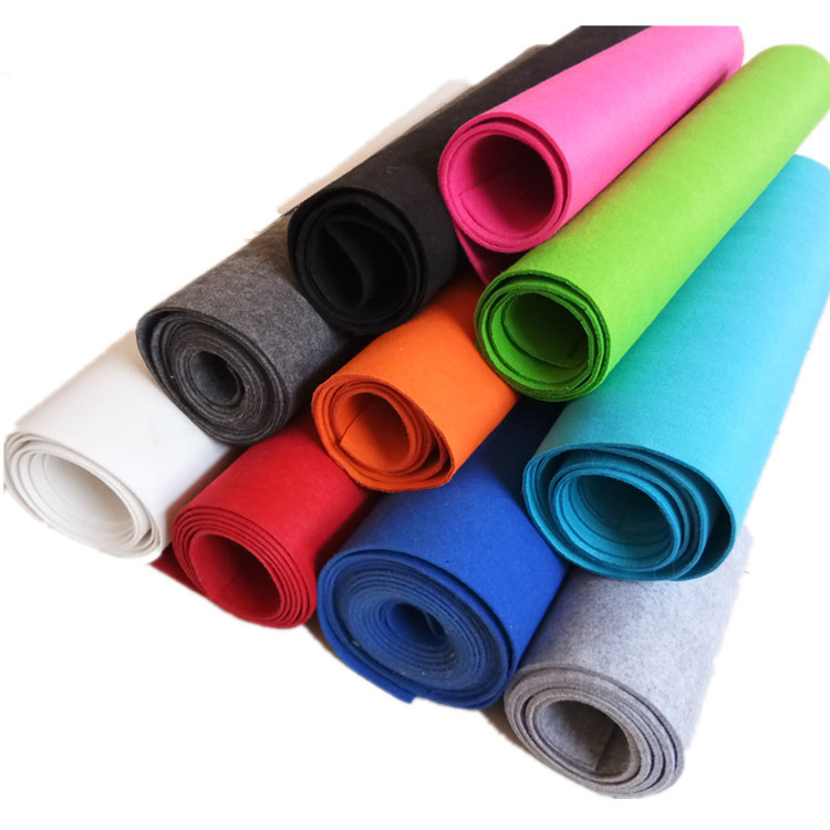 现货供应彩色毛毡 1mm2mm3mm-5mm做杯垫毛毡链 毛毡包用彩色毛毡