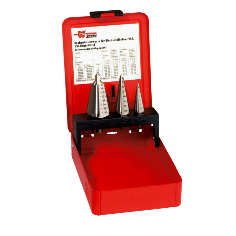 wurth/伍尔特高速钢锥形钻头扩孔钻头组套D3-30.5mm  069402401