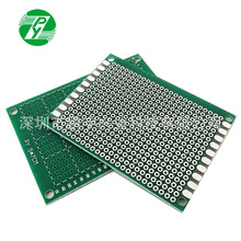 源头厂家5*7CM单面绿油锡板1.6厚2.54 万用洞洞实验板 电路板PCB