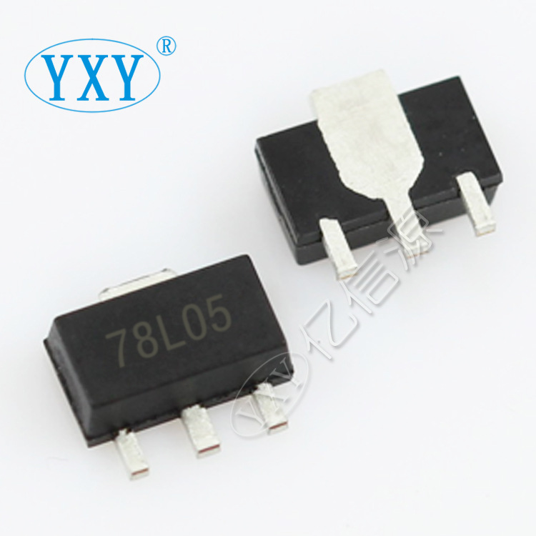 厂家直营 78L05 SOT-89 电流100mA 封装 大芯片 三端稳压 贴片IC