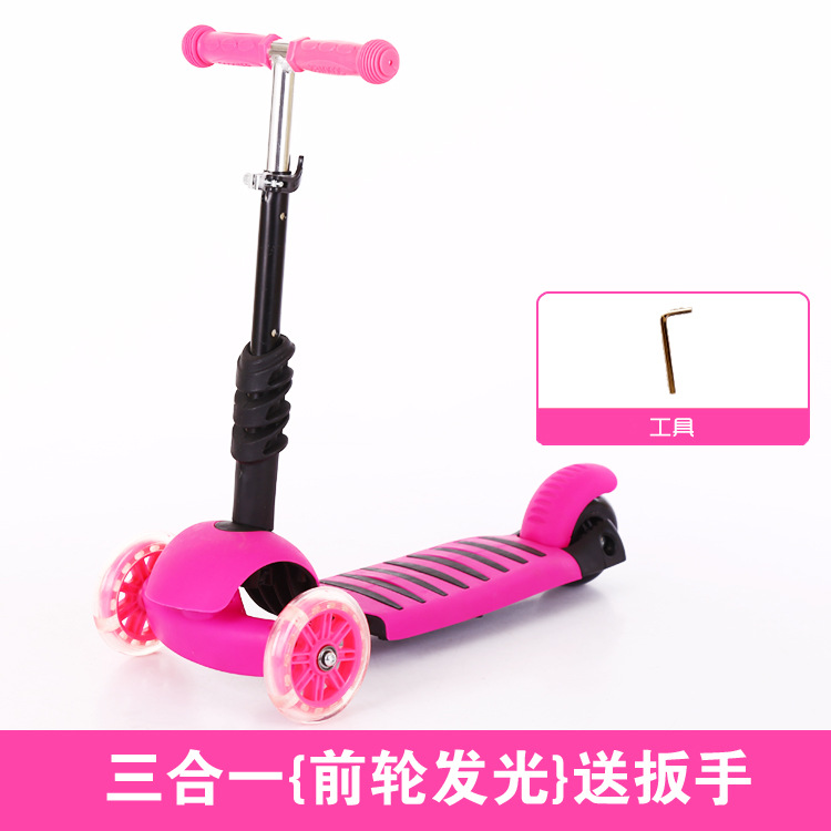 Nuevo 3 - en - 1 scooter multifuncional para bebés caminantes de moda de tres ruedas de scooter asiento desmontable