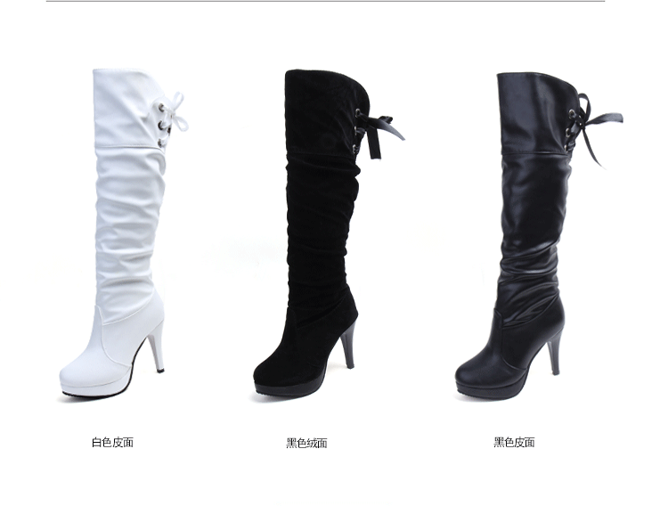 Bottes femme en PU artificiel - Ref 3354883 Image 11