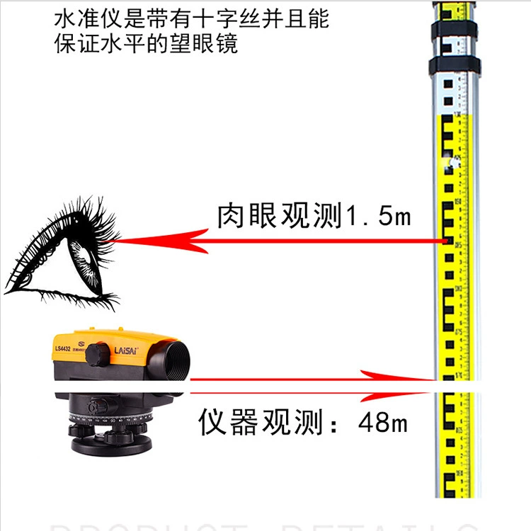Высокоточный уровень Level High LS4432 водяной автоматический Anping для инженерного геодезирования и отображения линии уровня