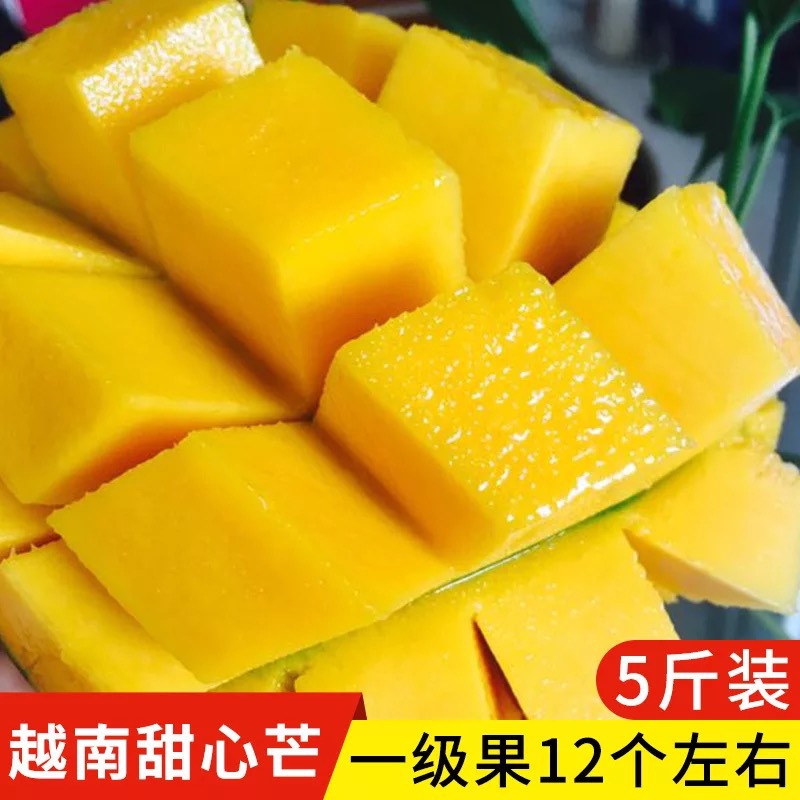 Season Vietnam Sweetheart Green Mango Mango fresh fruit 5 pounds A generation of fat Sweet Mango